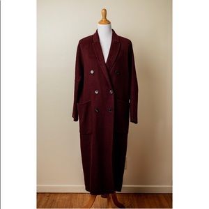 Long double breasted coat